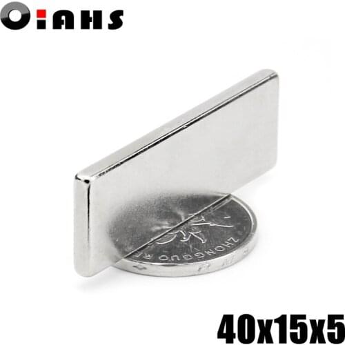 50pcs F40x15x5mm Super Powerful Strong Rare Earth Block NdFeB Magnet Neodymium N35 Magnets F40*15*5mm- Free Shipping