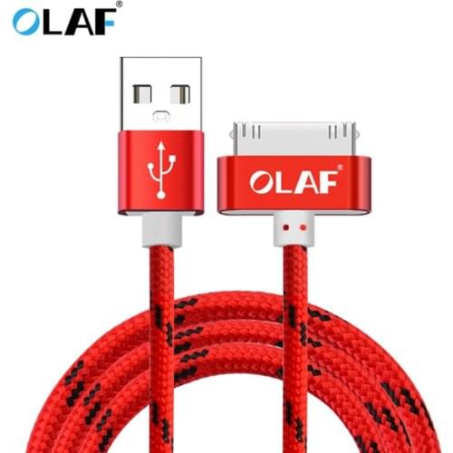 OLAF USB Cable Fast Charging for iphone 4 s 4s 3GS 3G iPad 1 2 3 iPod Nano itouch 30 Pin original Charger adapter Data Sync cord