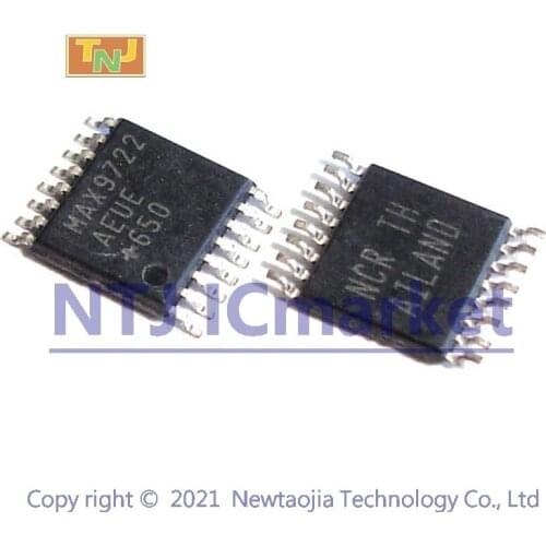 2 PCS MAX9722AEUE TSSOP-16 MAX9722 AEUE Headphone Amplifiers with Shutdown IC CHIP