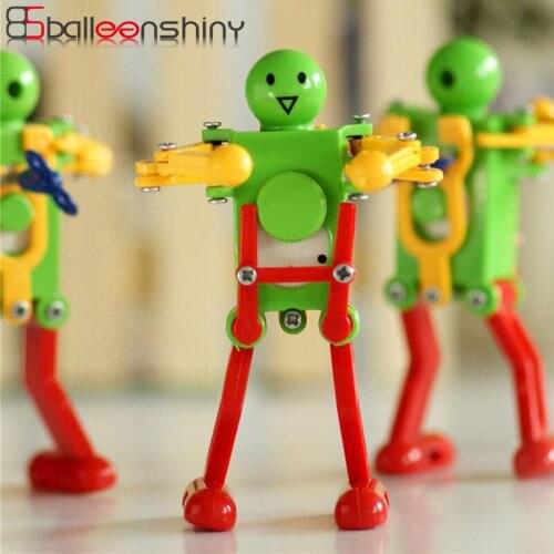 BalleenShiny 1 PC Baby Dancing Robot Wind Up Toys Children Cute Funny Creative Mechanical Plastic Clockwork Dancer Kids Toys