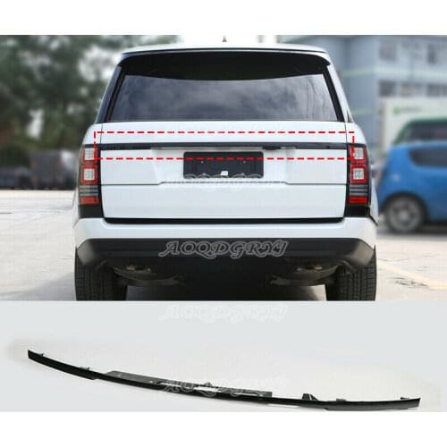 1PCS Glossy Black Rear Door Tailgate Trunk Molding Trim For Range Rover Vogue L405 Car modification Auto parts