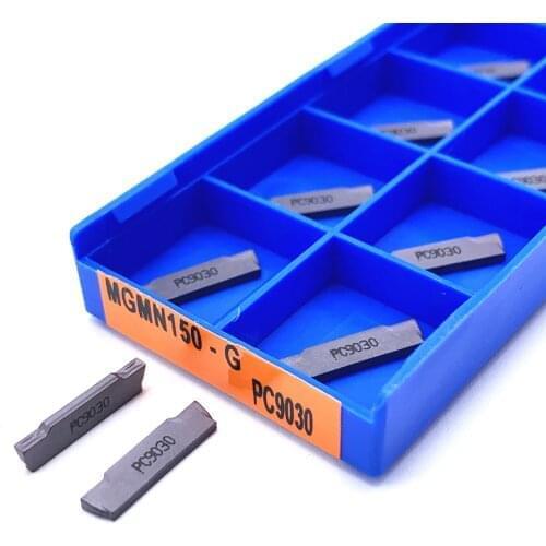 10PCS MGMN150 G PC9030 NC3020 NC3030 MGMN200 G NC3020 NC3030 PC9030 Grooving Carbide Inserts High Quality Lathe Cutter Turning