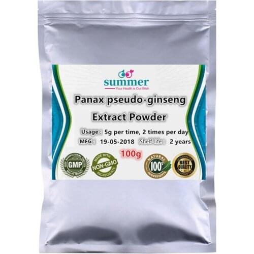 100-1000g Pure Panax pseudo-ginseng extract,Panax notoginseng extract powder,pseudo-ginseng powder for Blood-tonifying effect