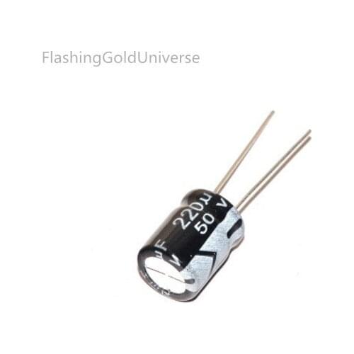50V 220UF 220UF 50V Electrolytic Capacitors Size: 8*12 best quality