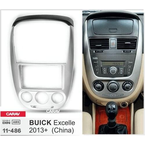 CARAV 11-486 Double Din Fascia For BUICK Excelle 2013+ (China ver.) Radio DVD Stereo Panel Dash Mounting Installation Trim