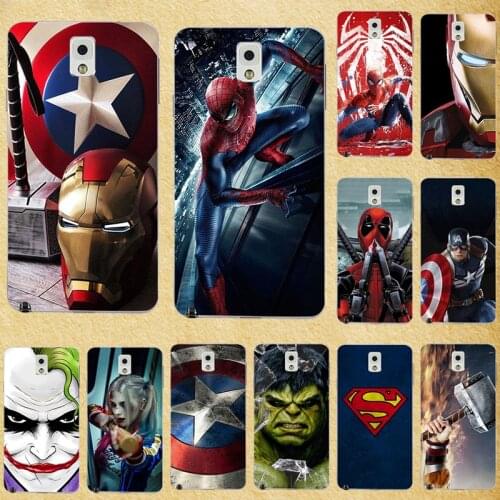 Super Hero Phone Case Cover For Samsung Galaxy Note 3 Silicone Back Cases For Samsung Note3 Note III N9000 N9005 N9002 5.7 inch