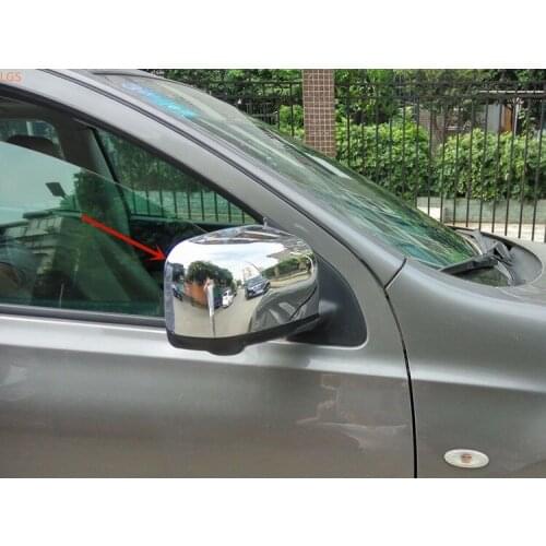 For Mitsubishi LancerEX 2010-2012 High-quality ABS Chrome rearview mirror cover anti-rub protection decoration car accessories