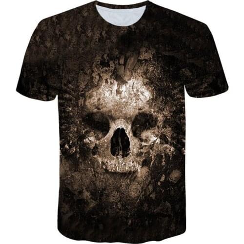 New Mexican skeleton cotton men / women hip hop summer funny cat street style T-shirt