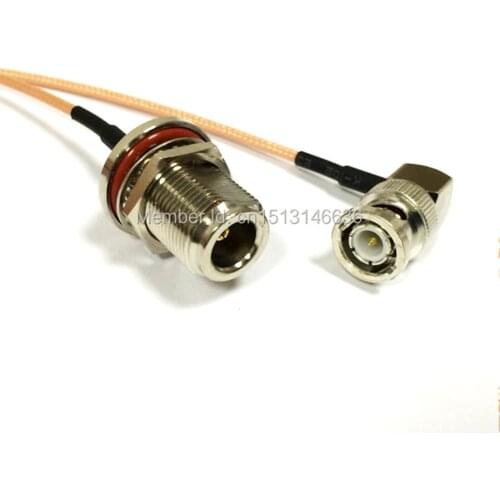 New Modem Coaxial Cable N Female Jack Switch BNC Male Plug Right Angle Connector RG316 Cable Pigtail 15CM 6" Adapter