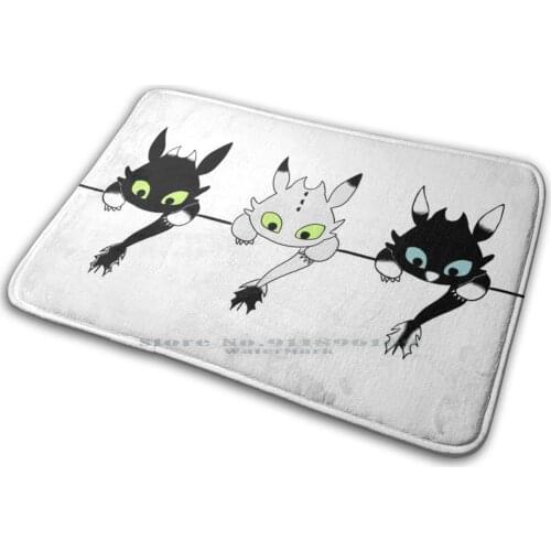 Toothless Babies Mat Rug Carpet Anti-Slip Bedroom Entrance Door Mat Krokmou Toothless Touthless How To Train Your Dragon