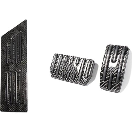 Foot Pedal Cover for Tesla Model 3 Model Y Accessories, Nonslip Rest Pedal Pad, Car Carbon Fiber Pedal Pad Cover