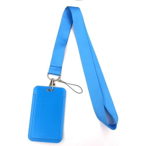 Sky Blue Color Key lanyard Car KeyChain ID Card Pass Gym Mobile Phone Badge Kids Key Ring Holder Jewelry Decorations