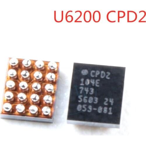 5pcs/lot 100% New U6200 CPD2 For iPhone 8G 8Plus XS/XR/XS MAX USB-PD Fast charger/charging Chip IC