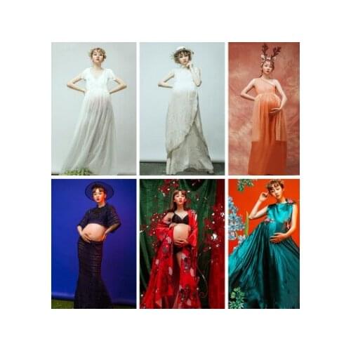 Fashion vestidos para embarazadas maternity photography props vestidos de maternidad para foto shoot pregnancy clothes dress