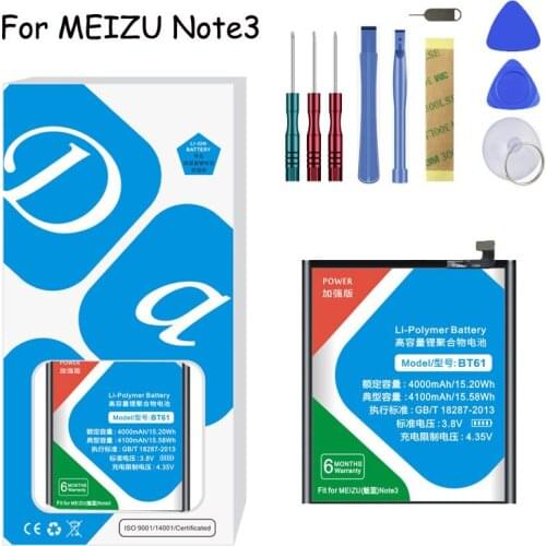 Battery BT61 For Meizu Meilan M3 Note 3 Note3 Replacement Battery +Free tools