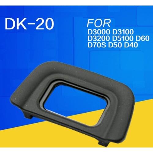 DSLR Eyecup DK-20 Rubber Eye Cup Eyepiece For Nikon D5000 D3100 D3000 D80 D70 D70S D60 D50 D40 D40x F80 F75 F65 F60 F55 F50