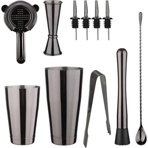 Cocktail Shaker Bar Set Stainless Steel Bartender Kit Mixer Drink Bartender Tools Browser Kit Bars Set Tool Accessories Home Mix