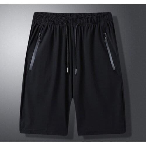 Professional Summer Ice Silk Men Quick Dry Running Shorts Sports Training Briefs Fitness Jogging Marathon Shorts M-6XL