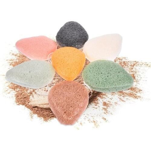 Cosmetic Puff Natural Konjac Face Wash Exfoliating Sponge Compressed Facial Cleanser Washing Pad Makeup Remover Tool