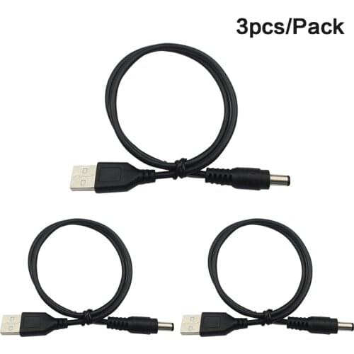 LED Strip Light Power Splitter Extension Cable 0.5m 1.64ft Black 3PCS/Pack