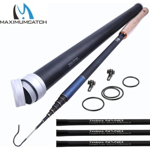 Maximumcatch 11/12/13FT Nano Japanese Carbon Fiber Fly Fishing Rod 7:3 Action 8/9Segments Tenkara Fly Rod