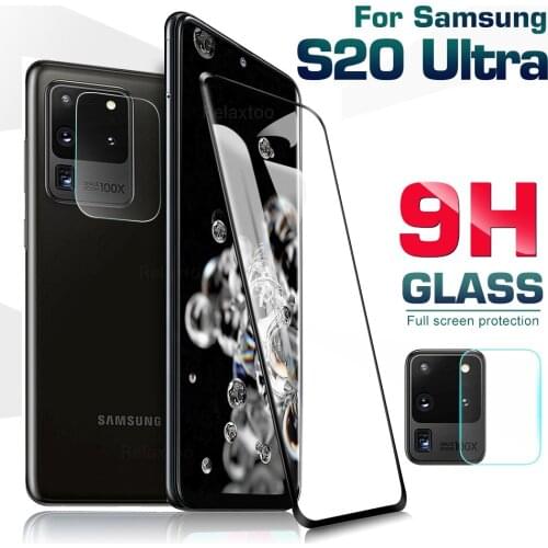 For Samsung S20 Ultra Protective film 2-in-1 bend camera + 3D Hot Tempered glass film for Samsung S20 S20 Plus Screen Protector