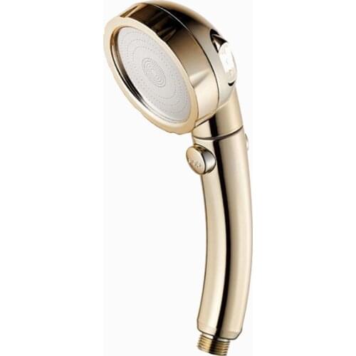 High Quality 360 Degrees Rotating Spa Shower Head 3 Modes High Pressure Boost Water Saving Shower Head Switch Button Shower