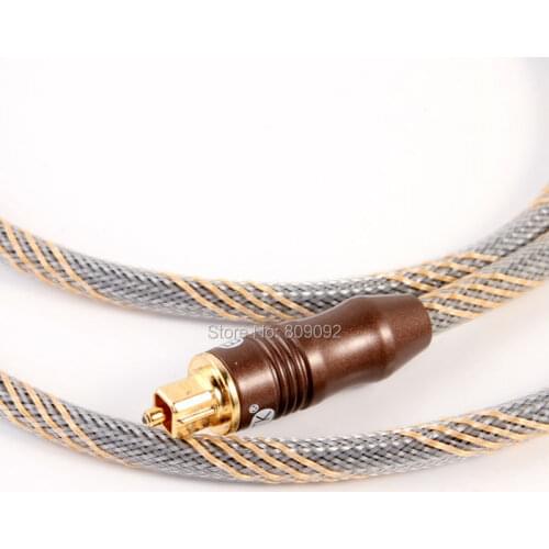 High Quality Toslink Optical Audio Cable EM-A6.0 Coffee cable For DV PC PS3