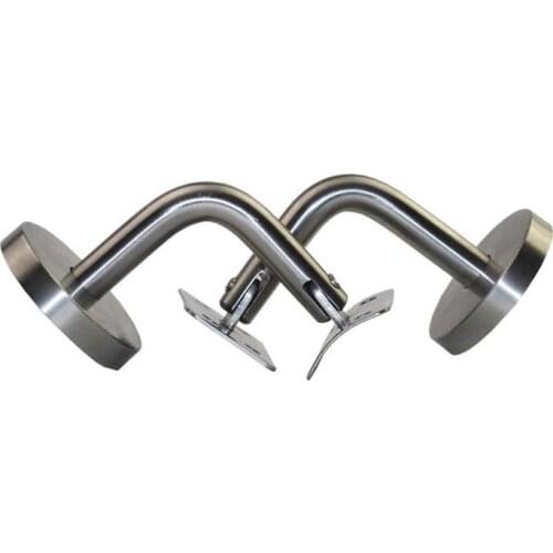 10PCS 90Degree Wall Mounted Brackets Brushed 60*60mm Stainless Steel Handrail Accessories Bracket Adjustable JF1244