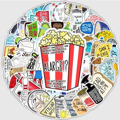 100pcs Unique Rattan Stickers Cartoon Vine Graffiti For Suitcases Motorcycles Cars guitar Laptops Decorative Stickers Decal