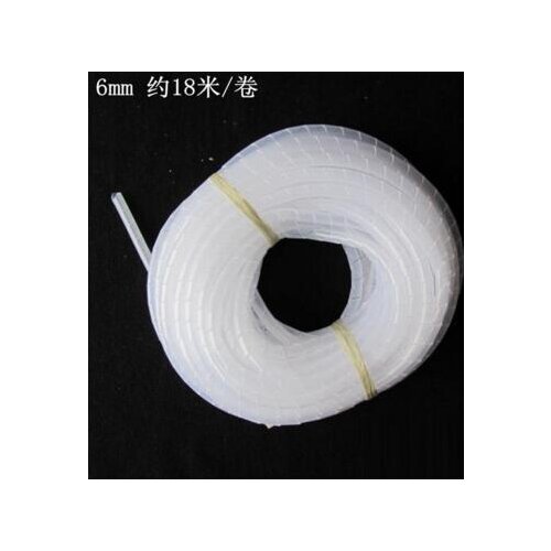 White Wiring Accessories Cable Sleeves diameter 6mm about 18 meters/roll