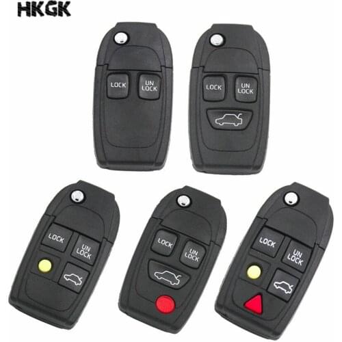 2 3 4 5 buttons Remote Key Shell key For Volvo C70 S40 S60 S70 S80 S90 V40 V70 V90 XC70 XC9