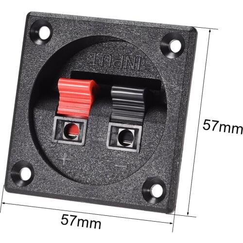 Uxcell 2Pcs 2 Ways Spring Speaker Terminal Clip Push Release Connector Strip WP2-7