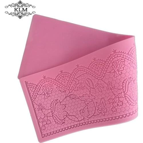 2018 New Stylish Flower Shape Silicone Sugar Lace Mat Cake Decorating Mold Kitchen Baking Tools