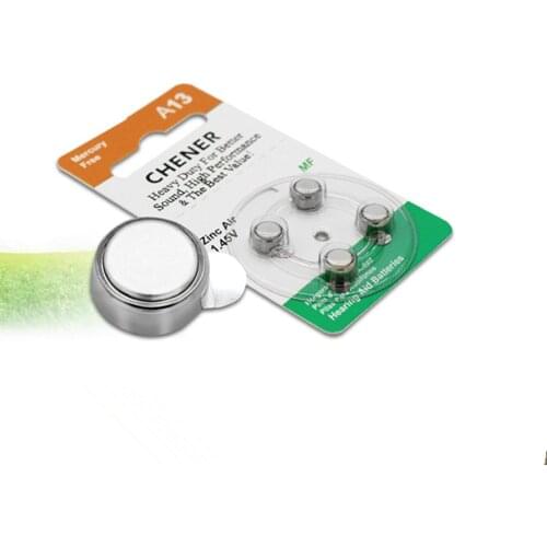 40x Zinc air button battery A13 P13 PR48 strong stability hearing aid battery