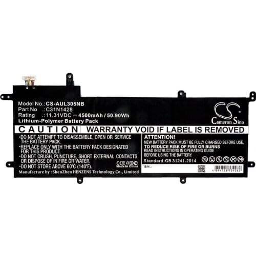 Cameron Sino 4500mAh Battery for Asus Zenbook UX305LA Zenbook UX305UA,C31N1428