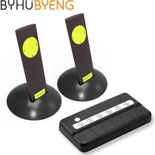 BYHUBYENG Pulsador Timbre Center Staff On Service Tables Attention The Customer Klingelanlage Pager Messages Wireless Call