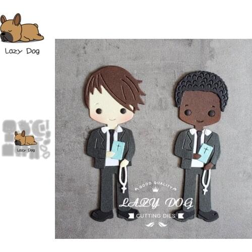 Boy holding bible Ritual Metal Cutting Dies Scrapbooking Stencil DIY Mold Craft Embossing Die Cuts Card Making New Dies For 2020