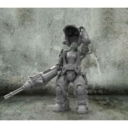 1:35 Scale Die-casting Resin War Scene Model Resin Modern Mechanical Portrait White Model Free Shipping 3377