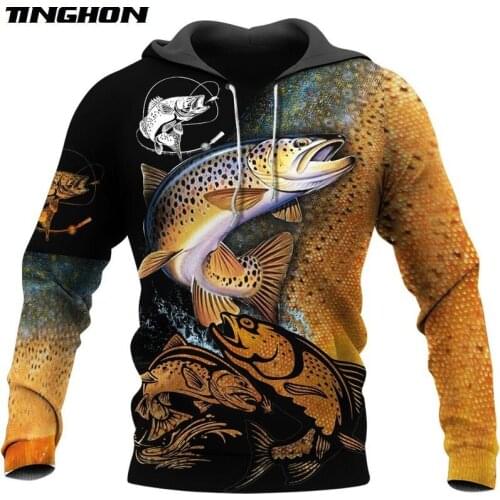 Fashion Harajuku Men hoodies Love Brown Trout 3D Printed Cute Hoodie/zip hoodies Unisex Casual streetwear sudadera hombre XS~7XL