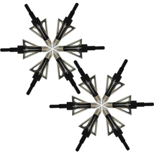 3/6PCS Linkboy Archery 100GR Broadheads Arrowhead 3 Fixed Blades Arrow Tips Points for Bow Hunting