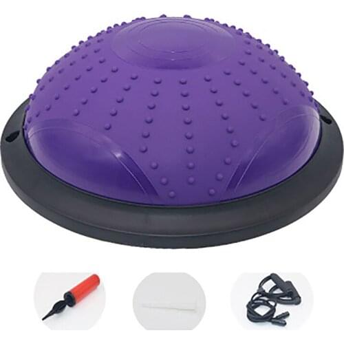 2021 New Mini Yoga Balance Ball Fitball Yoga Hemisphere Hemisphere Balance Trainer Equipment Pvc Ball Hemi Fitness Ball Blue