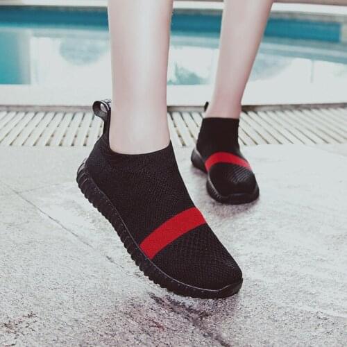 New Hot-selling Fashion Womens Sports Shoes Handmade Mesh Vulcanized Casual Shoes Low-top Summer Casual Ladies Flat Shoes