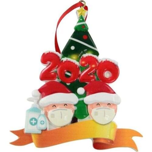 New Creative DIY Name Personalized Christmas Tree Ornament Party Decoration Connectors Gift Santa Claus Pendant Xmas Tree Charms