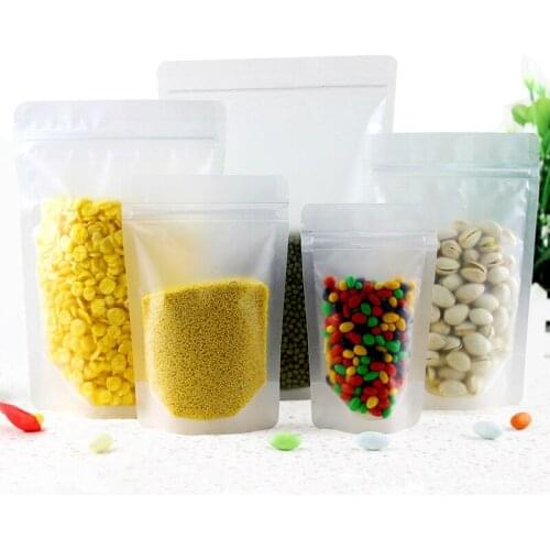 Candy Bags Recyclable Food Transparent Wedding Gift Dull Polish Sealing Bag 10PCS/Lot Bread Packaging Bag Party Hot Sale Popular