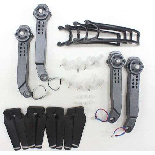 SG107 RC Drone Quadcopter Spare Parts Folding Arm Propeller Guard Engines Motor Gears Set Parts Kit