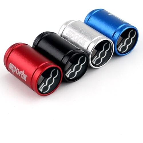 Car Tire Valve Stem Airtight Cover Auto Wheel Dust-proof Caps For Fiat 500 Punto Stilo Bravo Ducato Freemont 124 600 Panda Ege