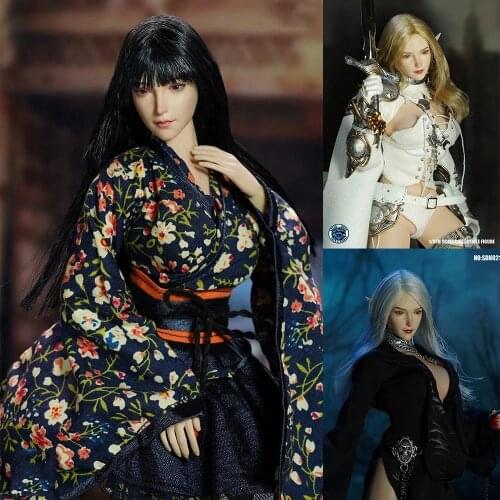 SUPER DUCK 1/6 SDH021 European beauty head carved pale skin model for 12 inch action figure body in stock