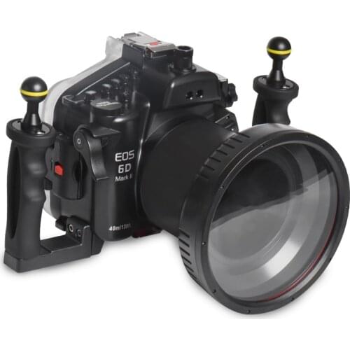 40m/130ft Waterproof Underwater Housing Camera Diving Case For Canon EOS 6D II mark 2 II 27-105mm lens Bag Cover