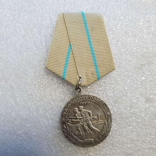 WW II SOVIET USSR MEDAL FOR DEFENSE OF ODESSA COPY Badge free shipping